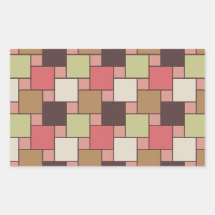 Spice Cabinet Geometric Rectangular Sticker