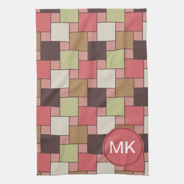 Spice Cabinet Geometric Tea Towel (Vertical)