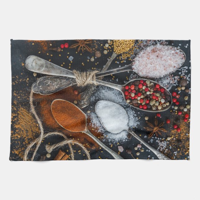 Spice Design Tea Towel (Horizontal)