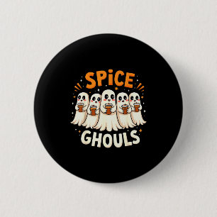 Spice Ghouls Funny Halloween Ghost Pumpkin Women G 6 Cm Round Badge