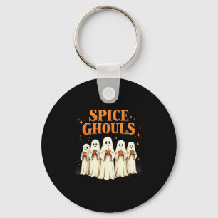 Spice Ghouls Funny Halloween Ghost Pumpkin Women G Key Ring