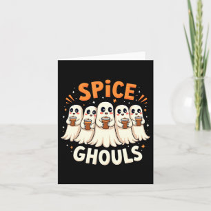 Spice Ghouls Halloween Ghost Pumpkin Card