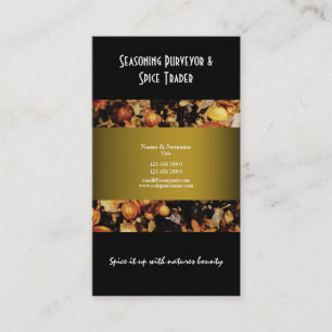 Spice indian oriental business profile CUSTOM Card