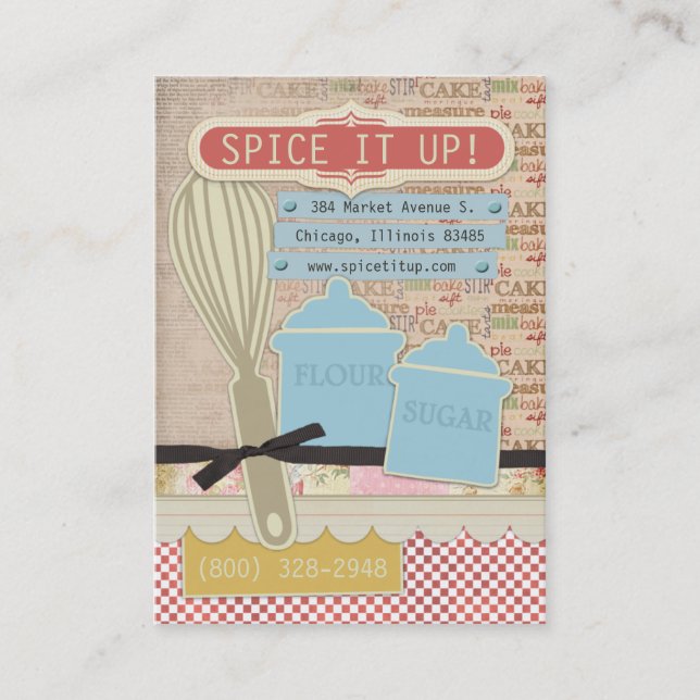 Spice It Up Chubby Business Cards (Front)