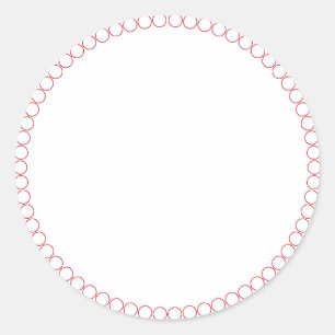 Spice jar circles border blank round label sticker