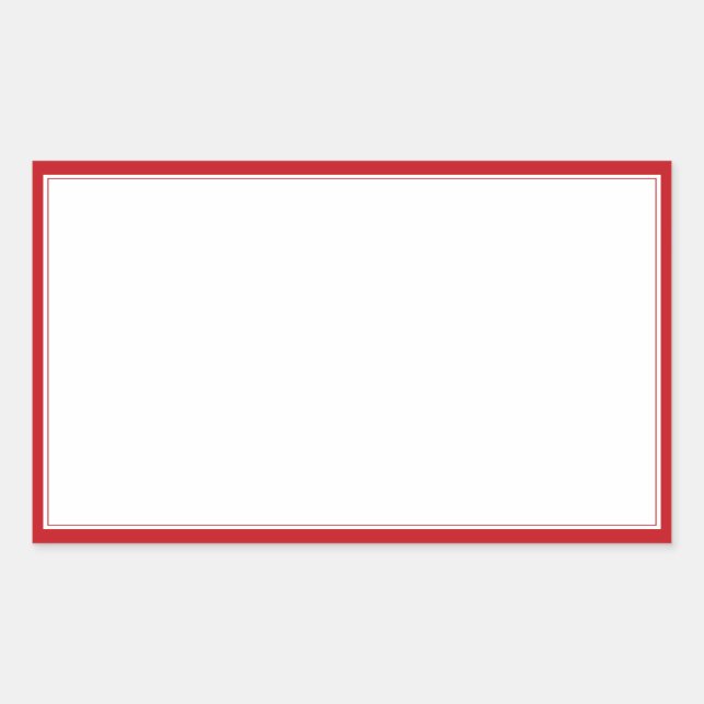 Spice jar red borders blank rectangular labels (Front)