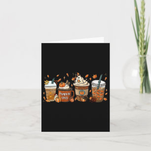 Spice Latte Fall Coffee Pumpkin Spice Thanksgiving Card