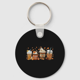 Spice Latte Fall Coffee Pumpkin Spice Thanksgiving Key Ring
