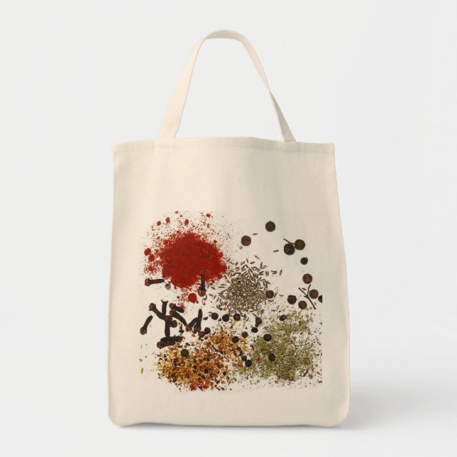 Spice of Life Grocery Tote Bag (Front)