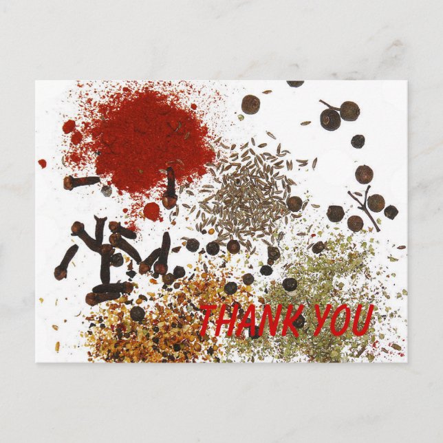 Spice of Life Thank You Postcard (Front)
