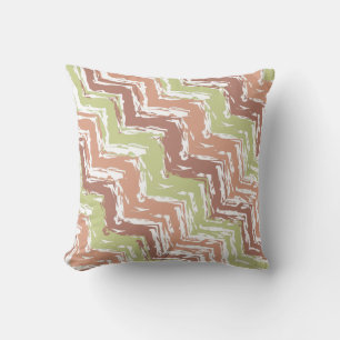 Spice Scribble Chevron ZigZag Cushion