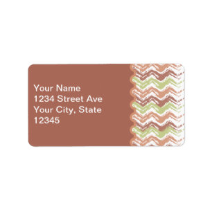 Spice Scribble Chevron ZigZag Label
