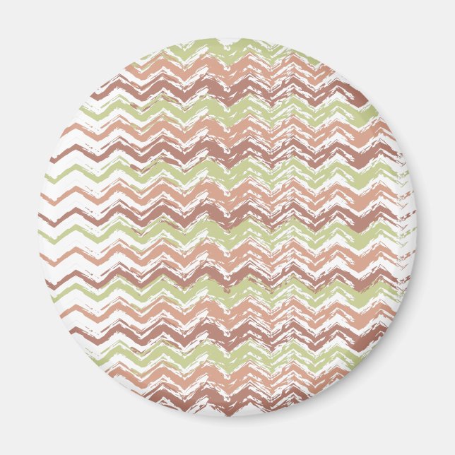 Spice Scribble Chevron ZigZag Magnet (Front)