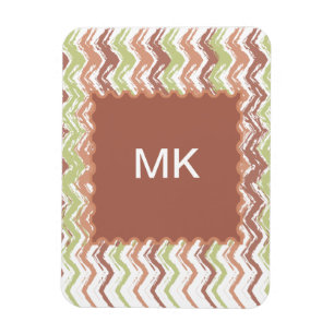 Spice Scribble Chevron ZigZag Magnet