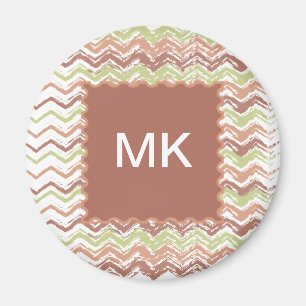 Spice Scribble Chevron ZigZag Magnet