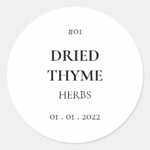 Spice Seasoning Herb Pantry Modern Label