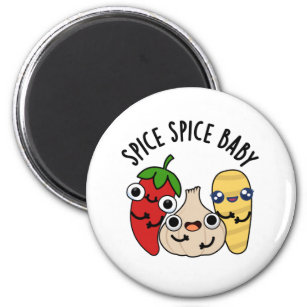 Spice Spice Baby Funny Food Pun  Magnet