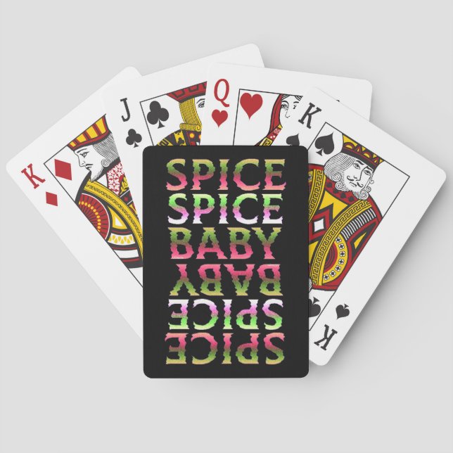 SPICE SPICE BABY funny thanksgiving gift           Playing Cards (Back)