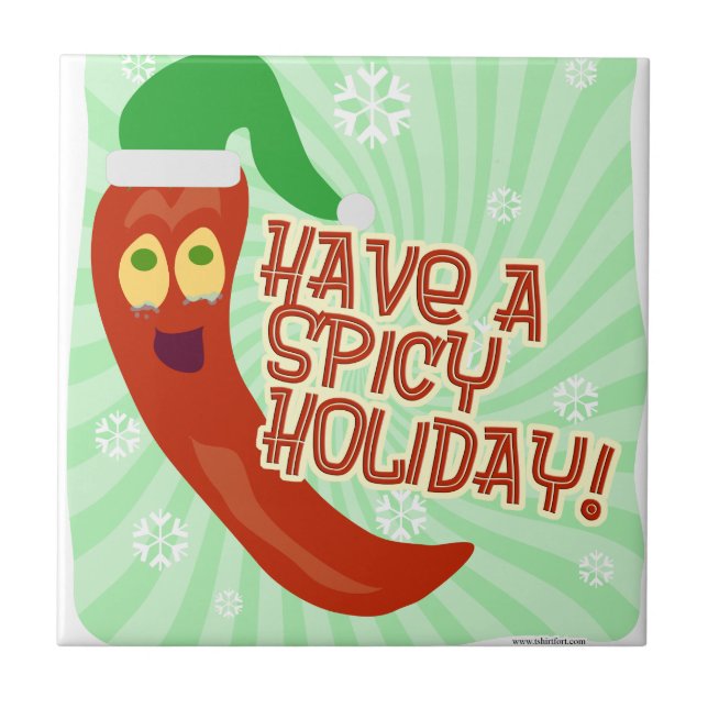 Spice up That Holiday Ceramic Tile (Front)