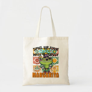 Spice up your Cinco Sassy Margarita, Cinco de Mayo Tote Bag