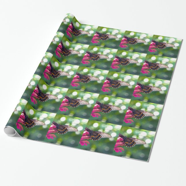 Spicebush Swallowtail Wrapping Paper (Unrolled)