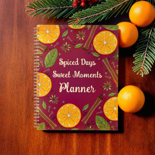 Spiced Days Sweet Moments burgundy Planner