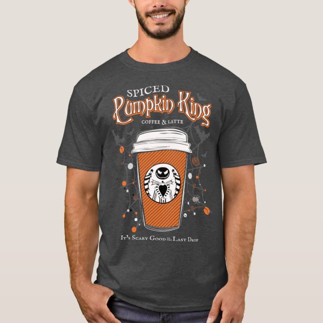 Spiced Pumpkin King Coffee Latte T-Shirt (Front)
