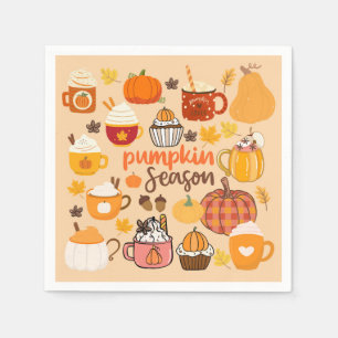 Spiced Pumpkin Season Napkin