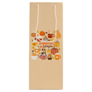 Spiced Pumpkin Season Wine Gift Bag