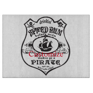 Spiced Rum Pirate Drink Thunder_Cove Cutting Board