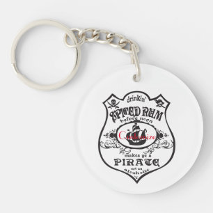 Spiced Rum Pirate Drink Thunder_Cove  Key Ring