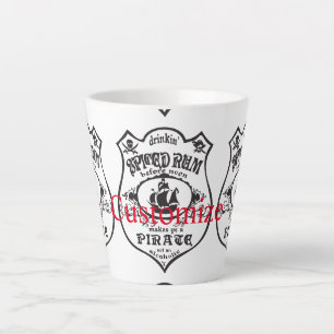 Spiced Rum Pirate Drink Thunder_Cove Latte Mug