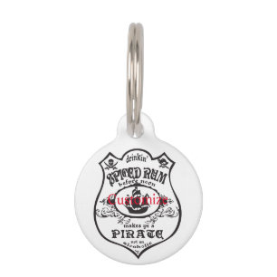 Spiced Rum Pirate Drink Thunder_Cove Pet Tag