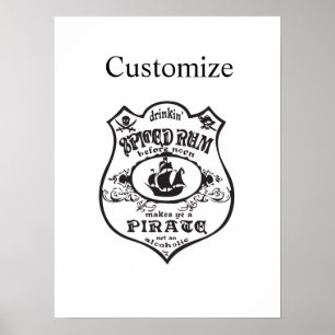 Spiced Rum Pirate Drink Thunder_Cove Poster