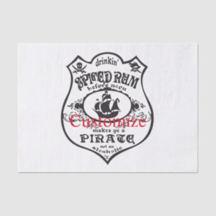 Spiced Rum Pirate Drink Thunder_Cove  Tissue Paper