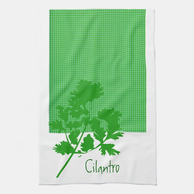 Spices Cilantro Kitchen Designs Tea Towel (Vertical)