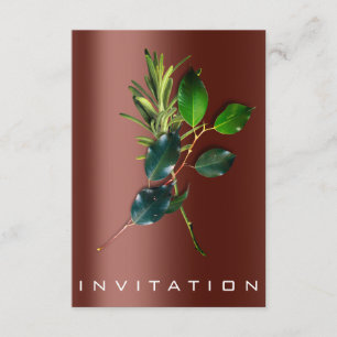 Spices Italian Chef Dinner Sustainability BROWN Invitation