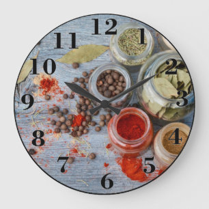 Spices Large Clock