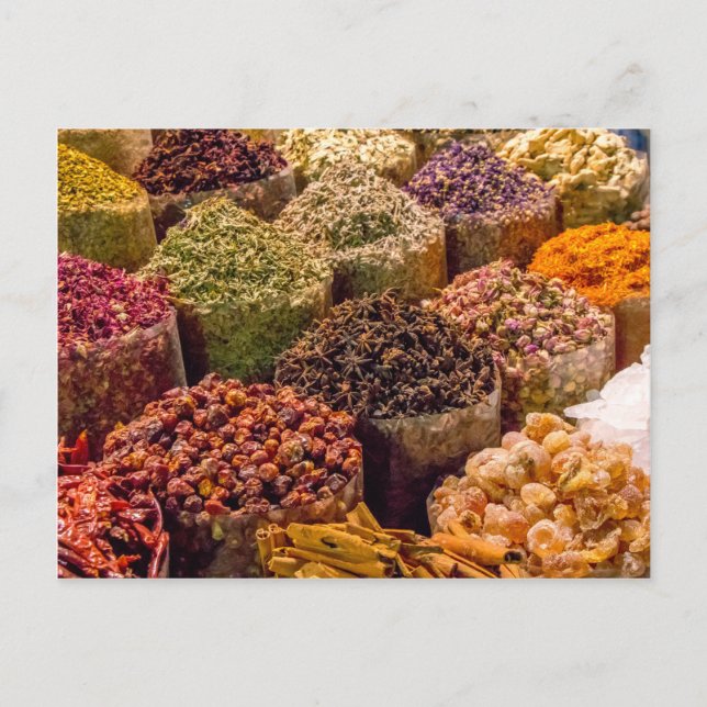 Spices of the middle east postcard (Front)