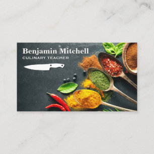 Spices on Spoons Business Card