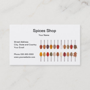 Spices Shop Business Card