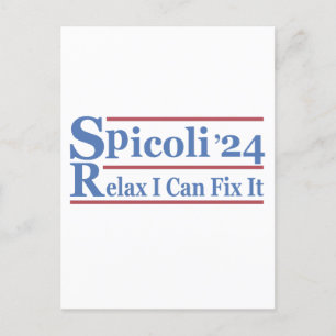 Spicoli 24 Relax I Can Fix It Funny Election 2024 Postcard