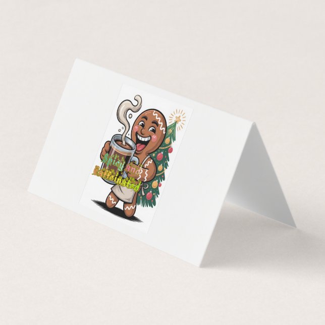 Spicy and Caffeinated Business Card (Front)