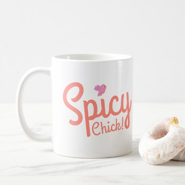 SPICY BIRD BUDDY COFFEE MUG (With Donut)
