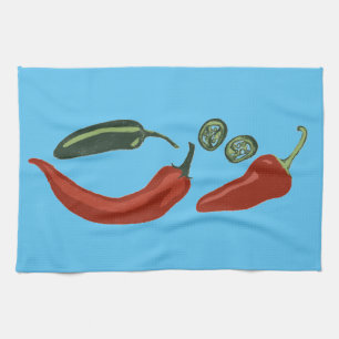 Spicy chiles jalapeno kitchen towel