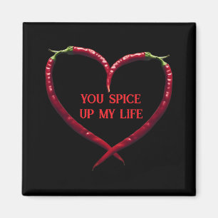 Spicy Chilli Pepper Heart Magnet