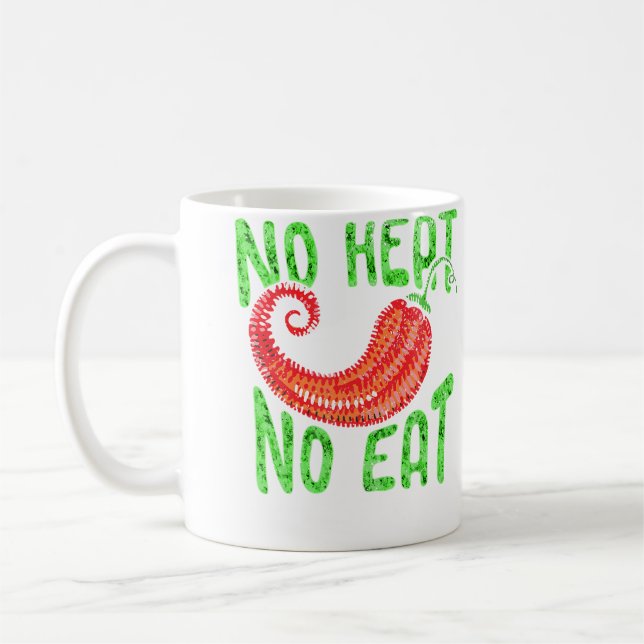 Spicy Chilli Scoville Pepper No Heat No Eat Coffee Mug (Left)