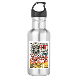 Spicy Disaster Highland Cow Vintage Western Shirt 532 Ml Water Bottle