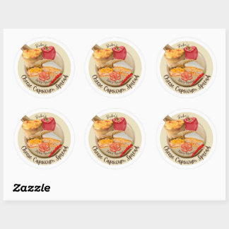 Spicy flavour cheese capsicum spread sticker