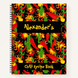 Spicy Food Chilli Recipe Notebook